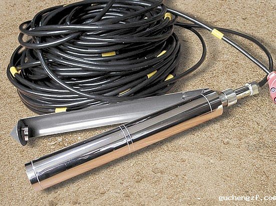 Sonda de velocidad de onda de tres componentes en pozo